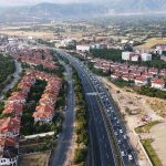 Tatilcilerinin Uzun Araç Kuyruğu Dronla Görüntülendi