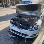 Uygulama Yapan Polis Memuruna Otomobil Çarptı